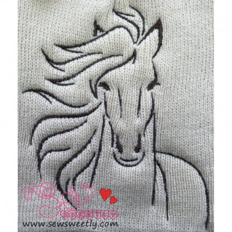 Horse-1 Embroidery Design Pattern-1