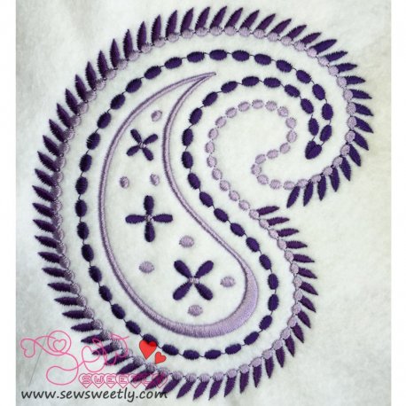 Decorative Paisley Embroidery Design- 1