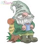 Camping Gnome-3 Embroidery Design