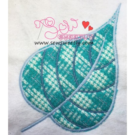 Green Leaf Applique Design Pattern