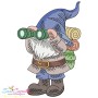 Camping Gnomes Embroidery Design Bundle