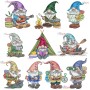 Camping Gnomes Embroidery Design Bundle