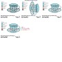 Artistic Tea Cup-10 Embroidery Design