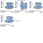 Artistic Tea Cup-8 Embroidery Design