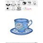 Artistic Tea Cup-8 Embroidery Design