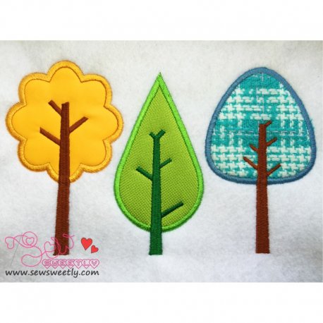 Summer Trees Applique Design Pattern-1