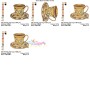 Artistic Tea Cup-2 Embroidery Design