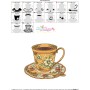 Artistic Tea Cup-2 Embroidery Design