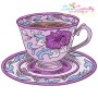Artistic Teacup Embroidery Design Bundle