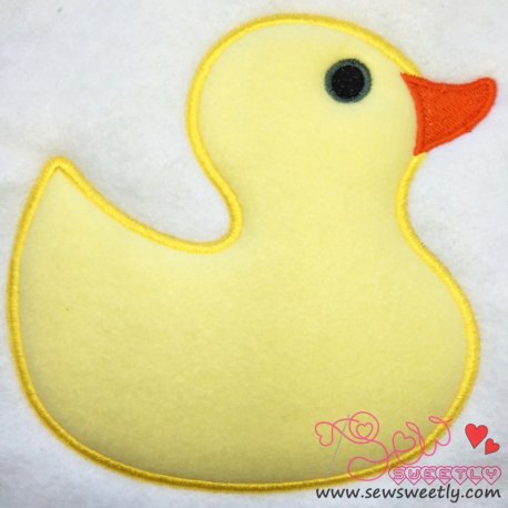 Yellow Duck Applique Design Pattern-1