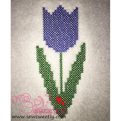Spring Flower Cross Stitch Embroidery Design Pattern-1