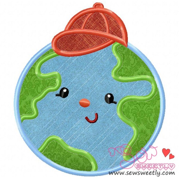 Earth Boy Applique Design Pattern-1