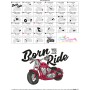 Born To Ride Embroidery Design