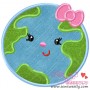 Earth Girl Applique Design Pattern-1
