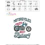 Motorcycles Are My Best Therapy Embroidery Design