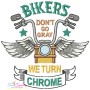 Bikers Don't  Go Gray Embroidery Design