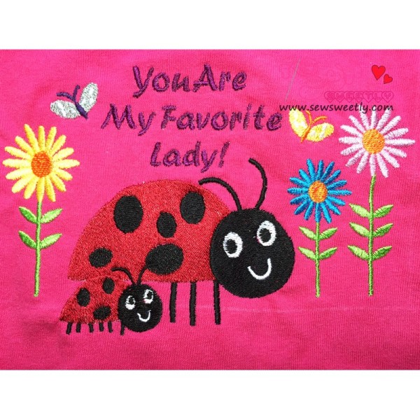 You Are My Favorite Lady Embroidery Design Pattern-1