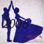 Bride and Groom Dancing Embroidery Design Pattern-3