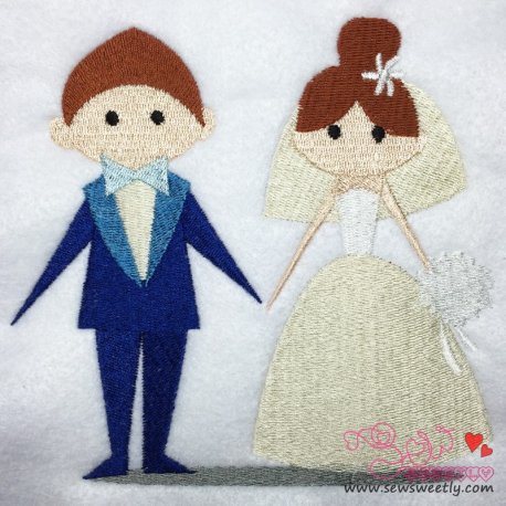 Happy Wedding-2 Embroidery Design Pattern-1