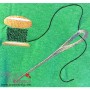 Thread With Needle Embroidery Design Pattern-1