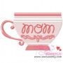 Mom Tea Cup Embroidery Design Pattern-1