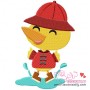 Duck Puddle Embroidery Design Pattern-1