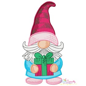 Christmas Gnome Boy - 2 Machine Embroidery Design