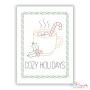 Cozy Holidays Cardstock Machine Embroidery Design