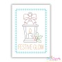 Festive Glow Lantern Cardstock Machine Embroidery Design