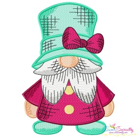 Christmas Gnome Boy - 1 Machine Embroidery Design