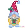 Christmas Gnome Pairs Machine Embroidery Design Bundle