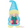 Christmas Gnome Pairs Machine Embroidery Design Bundle