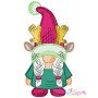 Christmas Gnome Pairs Machine Embroidery Design Bundle