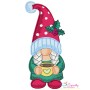 Christmas Gnome Pairs Machine Embroidery Design Bundle