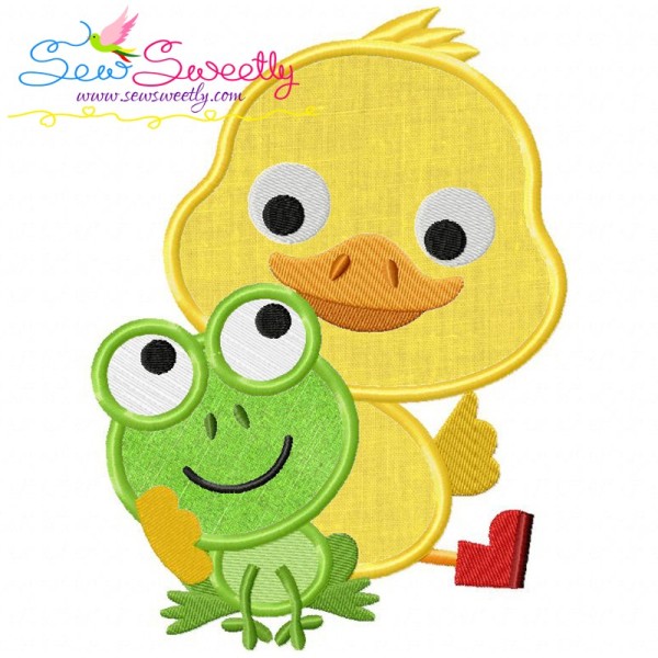 Frog Duck Applique Design Pattern-3