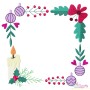 Christmas Frame - 10 Machine Embroidery Design