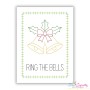 Ring The Bells Cardstock Machine Embroidery Design Greeting Card