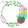 Christmas Frame - 5 Machine Embroidery Design