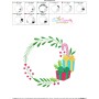 Christmas Frame - 5 Machine Embroidery Design