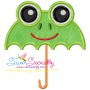 Frog Umbrella Applique Design Pattern-3