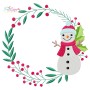 Christmas Frame - 4 Machine Embroidery Design