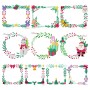Christmas Frames Machine Embroidery Design Bundle
