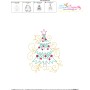 Christmas Swirls Tree Machine Embroidery Design