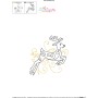 Christmas Swirls Deer Machine Embroidery Design