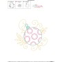 Christmas Swirls Ornament Machine Embroidery Design