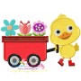 Duck Wagon Applique Design Pattern-1