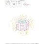 Christmas Swirls Gift Machine Embroidery Design