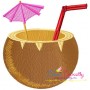 Coconut Drink Embroidery Design Pattern-1
