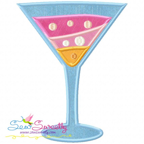 Summer Cocktail-1 Applique Design Pattern-1