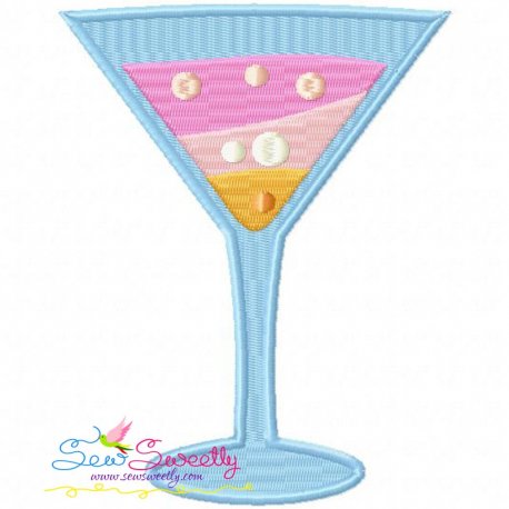 Summer Cocktail-1 Embroidery Design Pattern-1